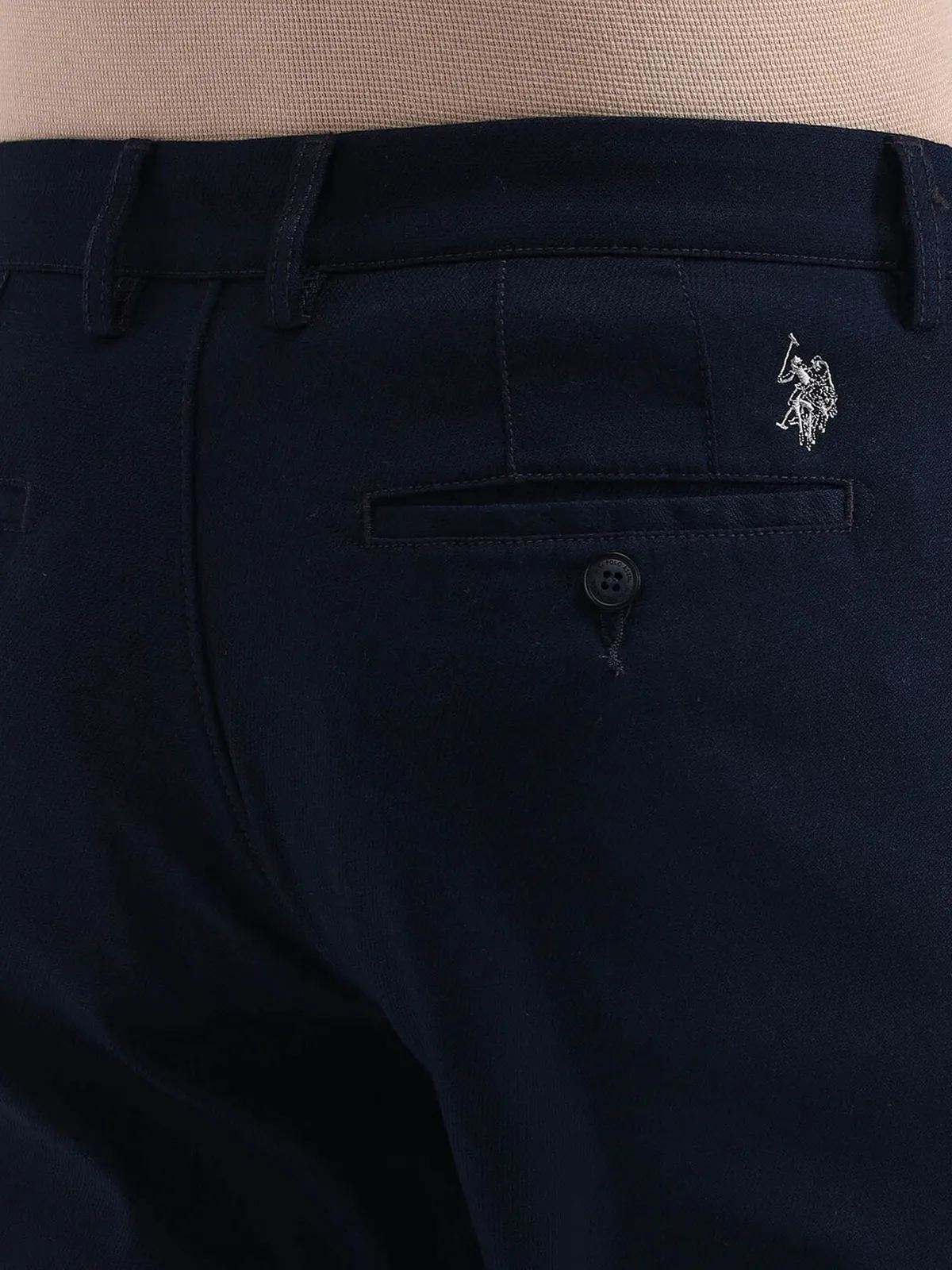 US POLO blue slim fit cotton men trouser