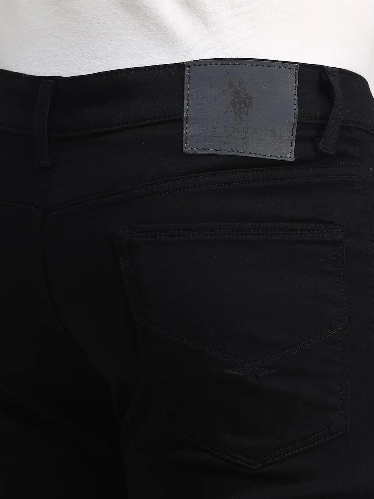 US POLO skinny fit black cotton jeans