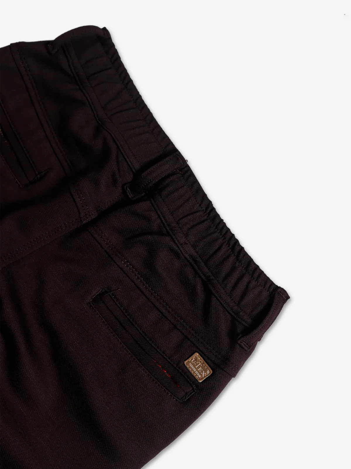 UTEX dark brown solid jeans