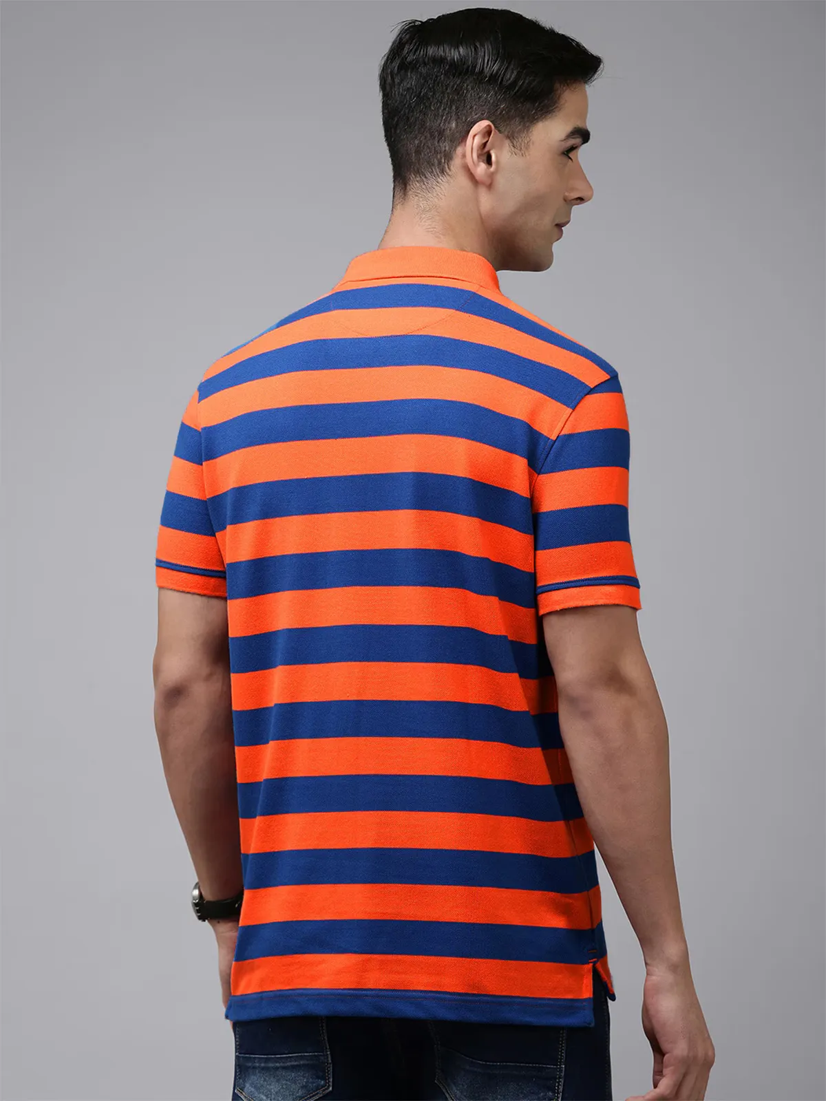 VAN HEUSEN orange stripe t-shirt