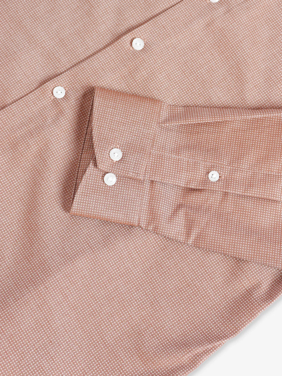 Van Heusen peach texture cotton shirt