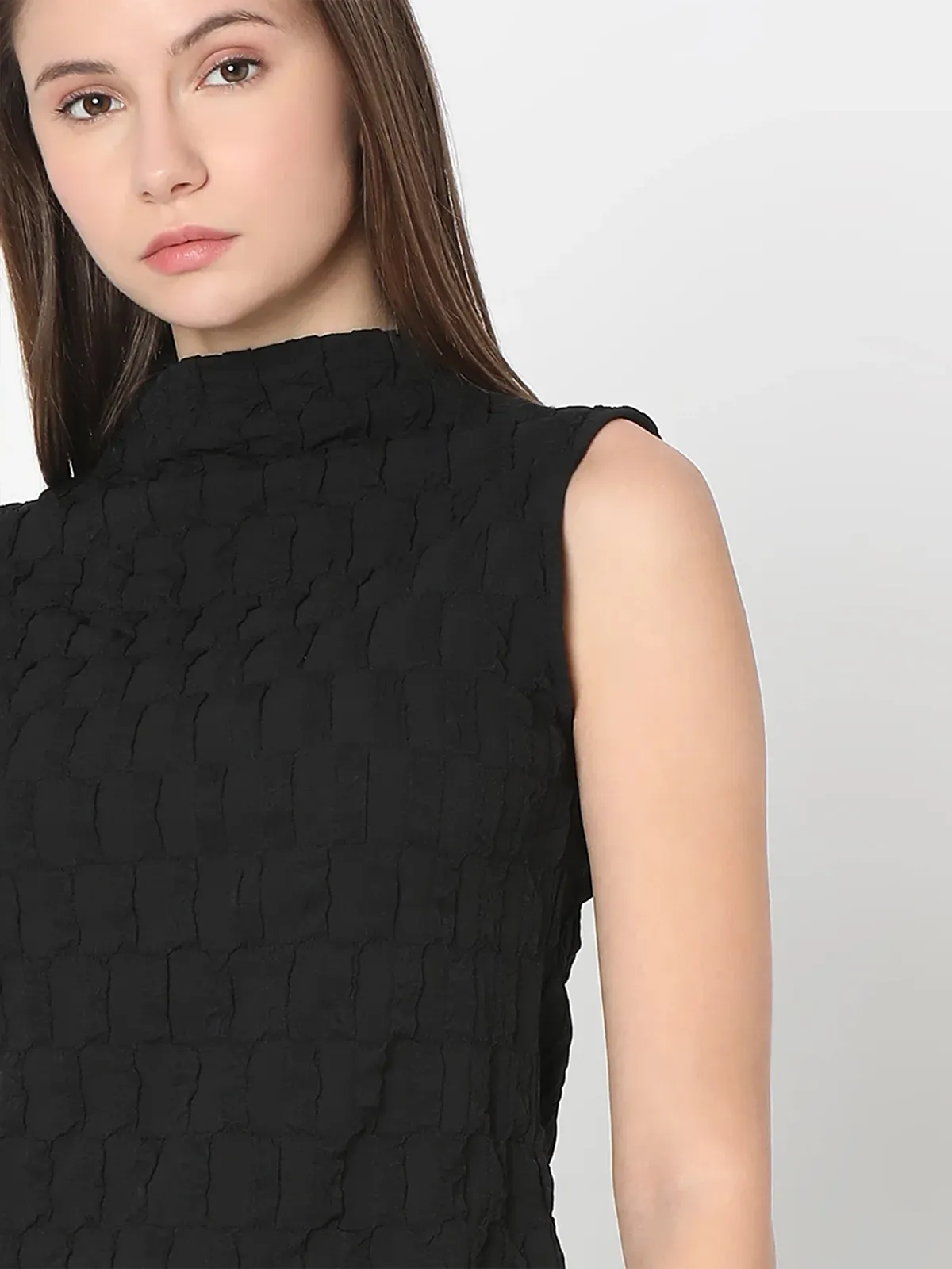 VERO MODA black texture top