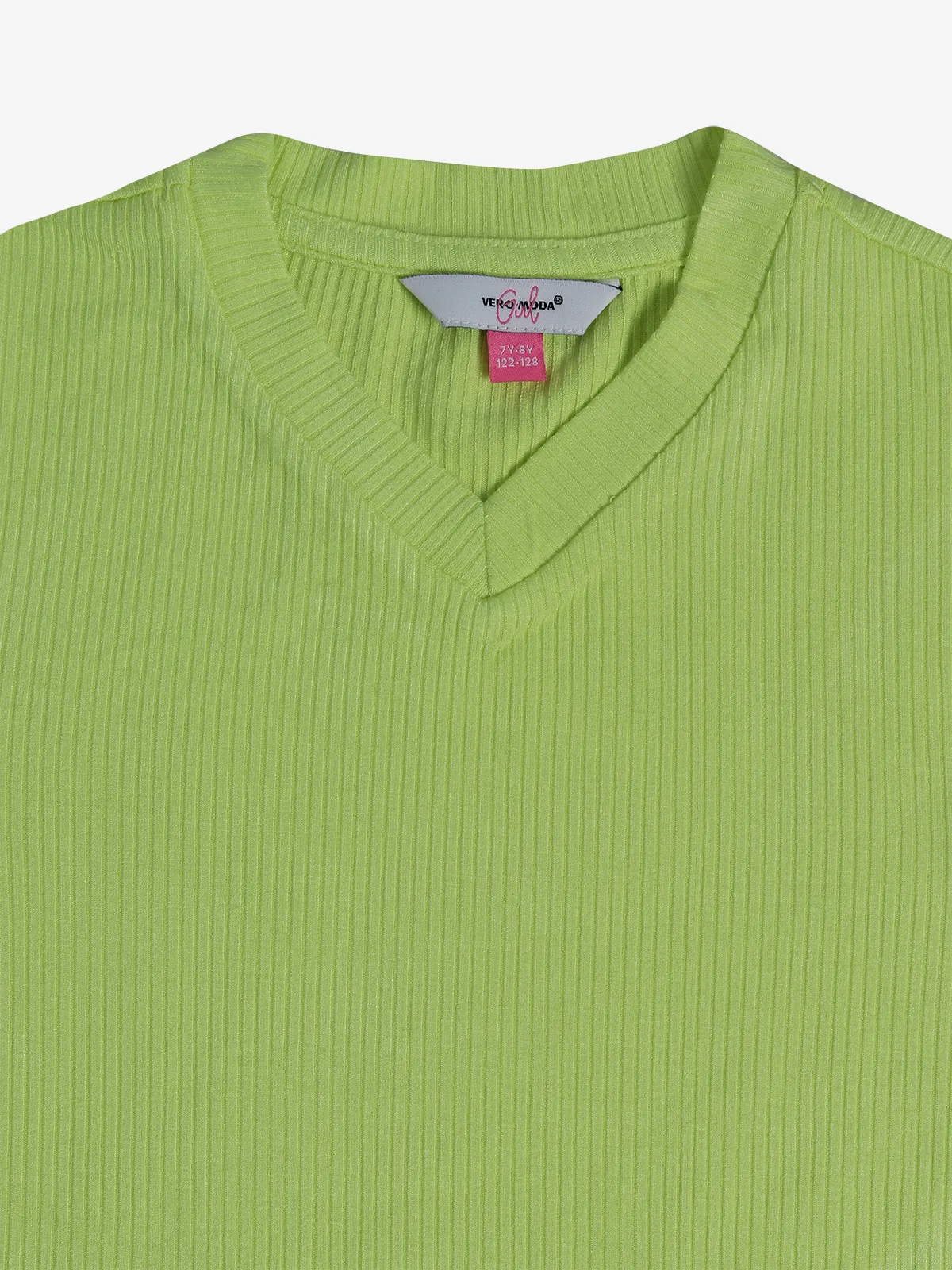 VERO MODA neon green plain t-shirt