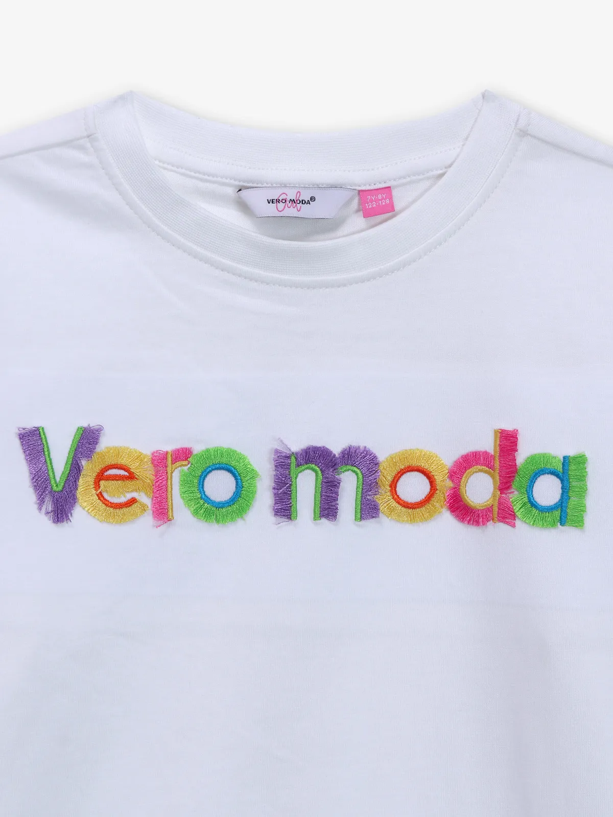 VERO MODA plain white cottont-shirt