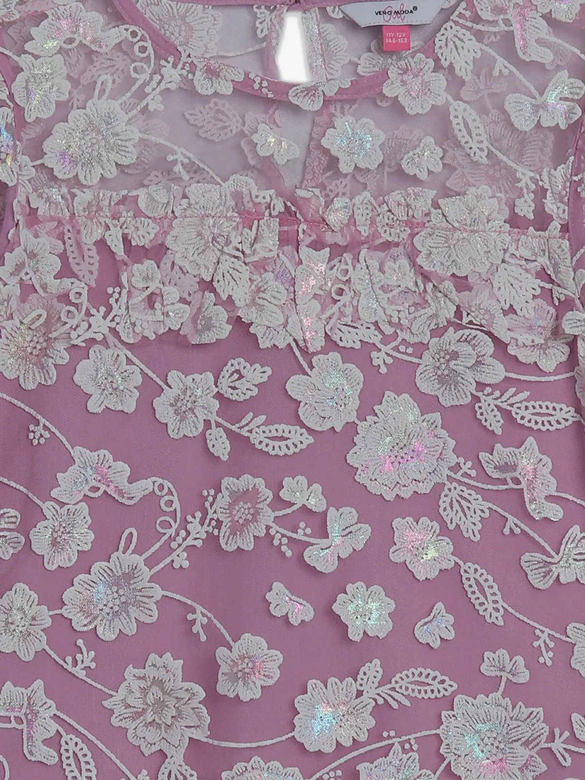 VERO MODA purple lace top