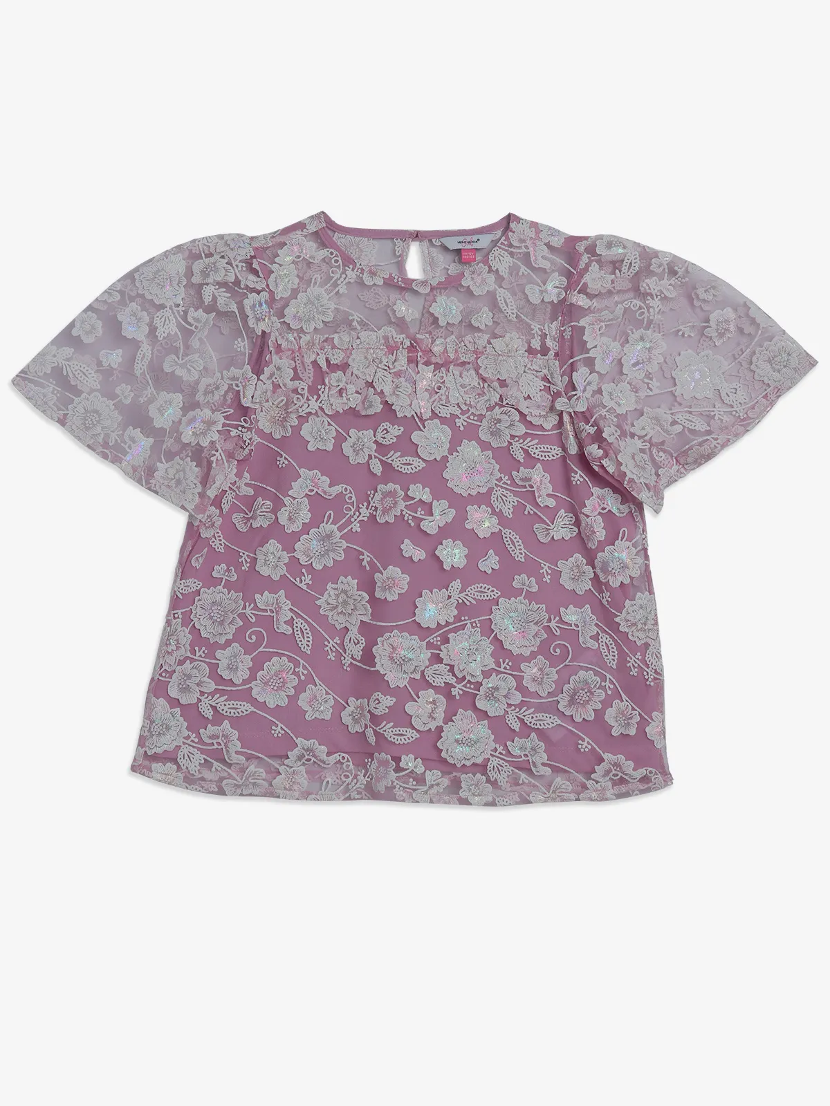 VERO MODA purple lace top