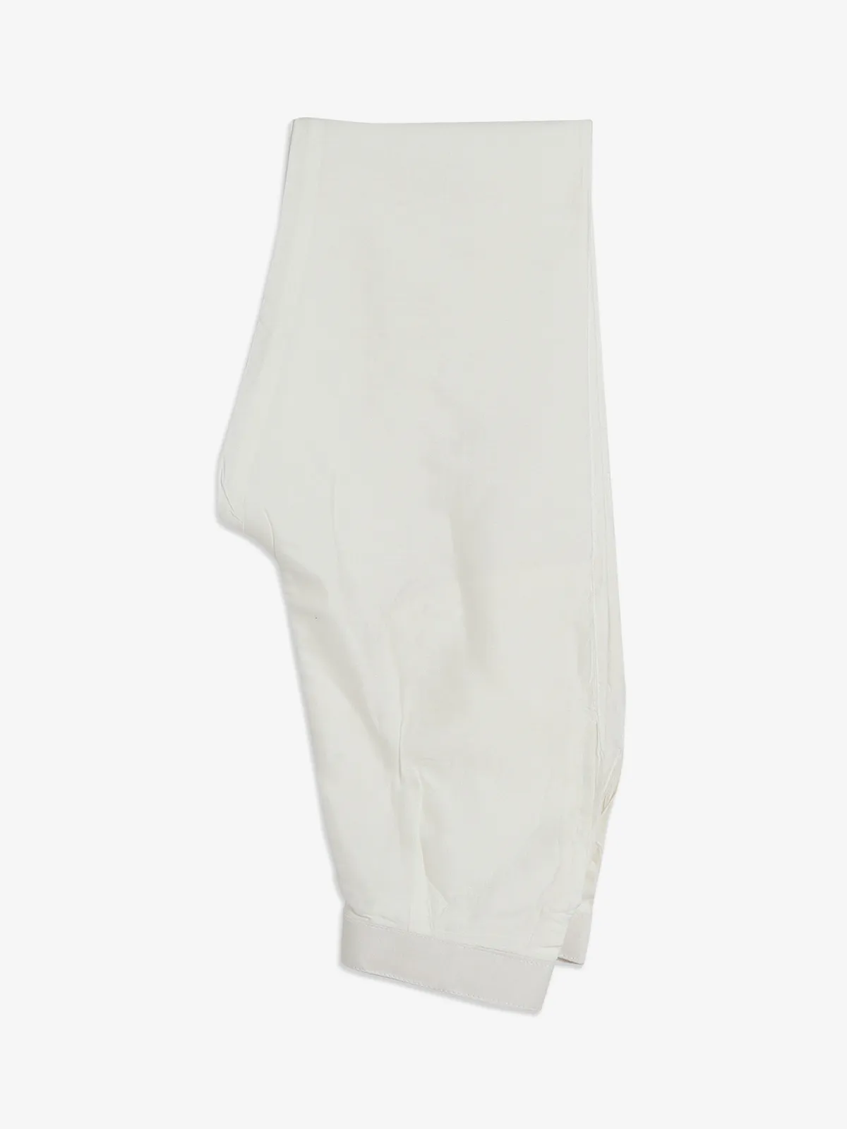 White and sky blue cotton waistcoat set