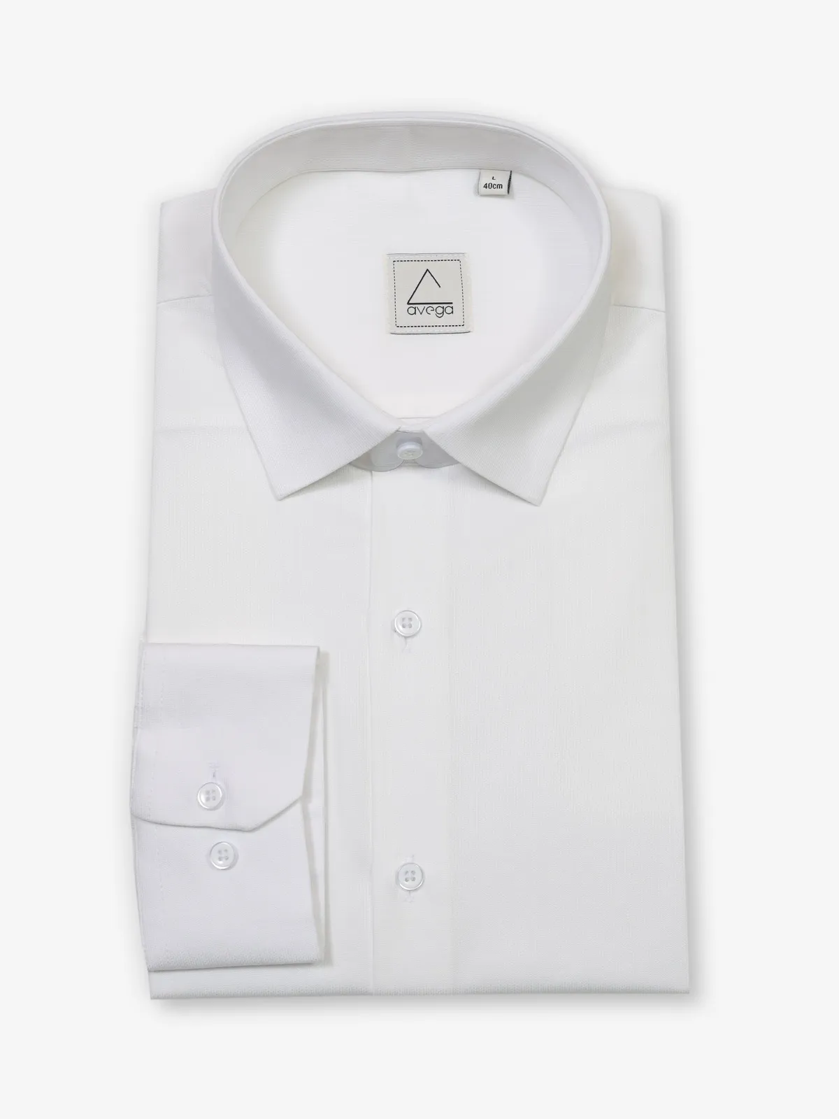 White cotton slim fit party shirt