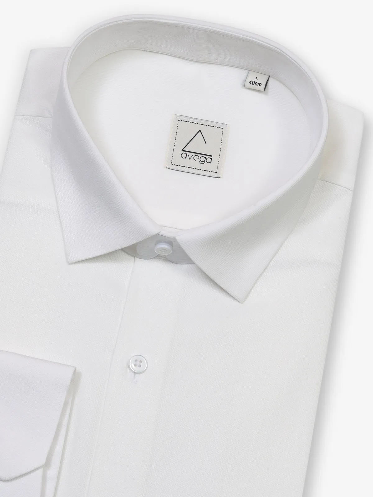 White cotton slim fit party shirt