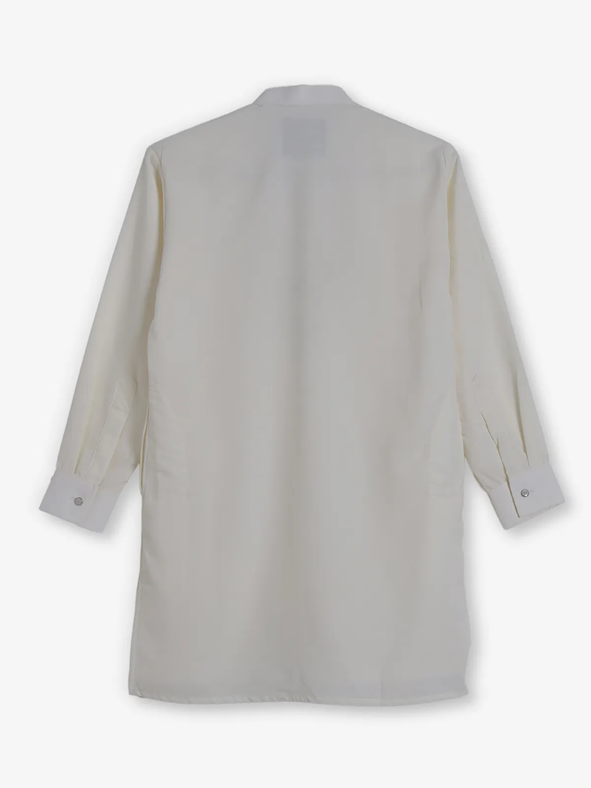 White georgette aabla and resham festive kurta suit