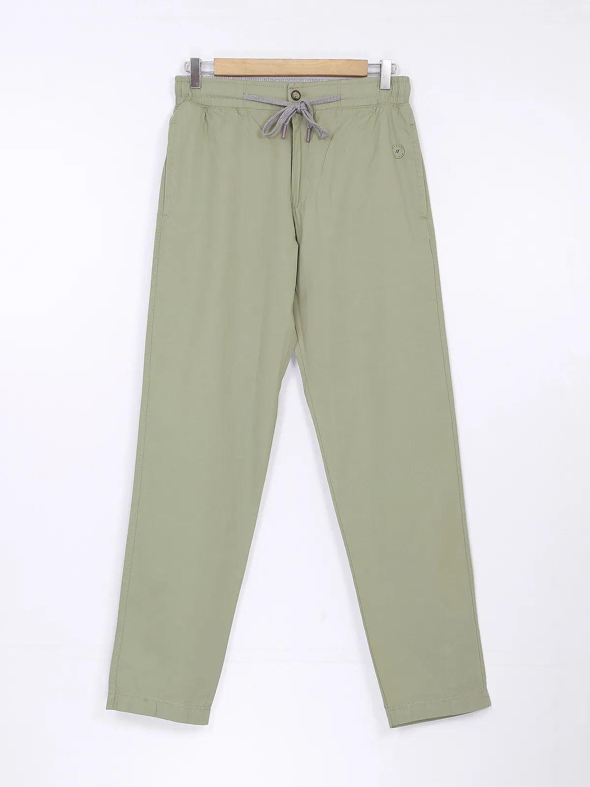 XN Replay pista green cotton track pant