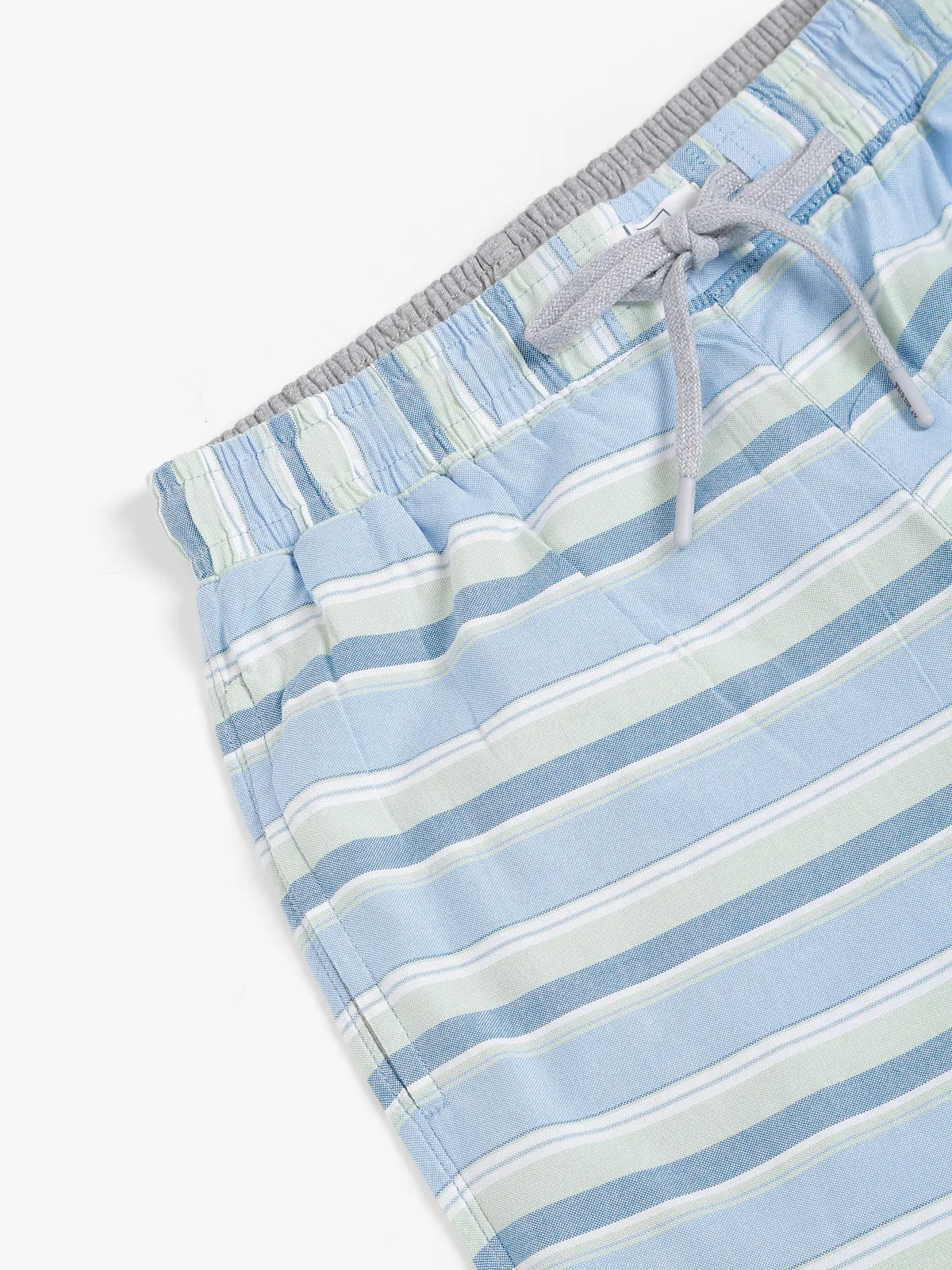 XN Replay sky blue stripe shorts
