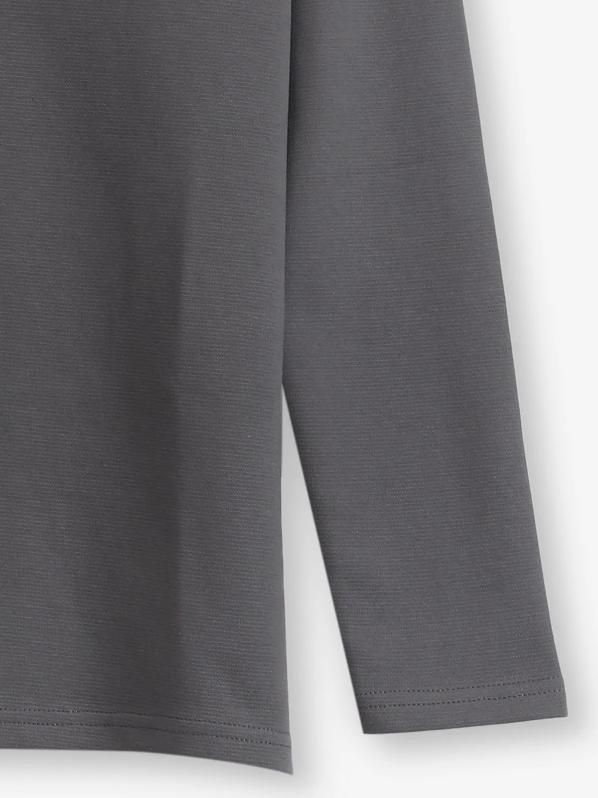 CHOPSTICK charcoal grey full polo neck t-shirt