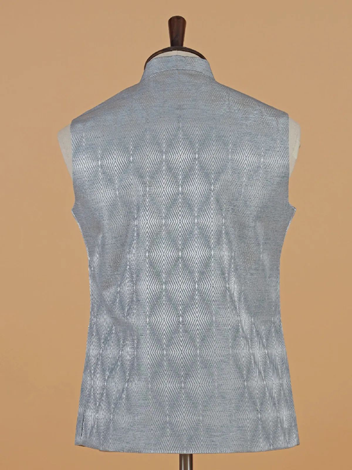 Stunning grey texture waistcoat for men