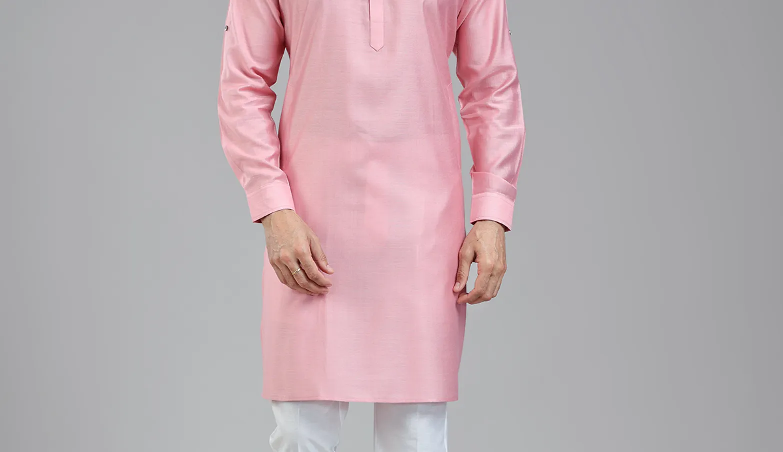 Light pink simple yet classy kurta set for festival