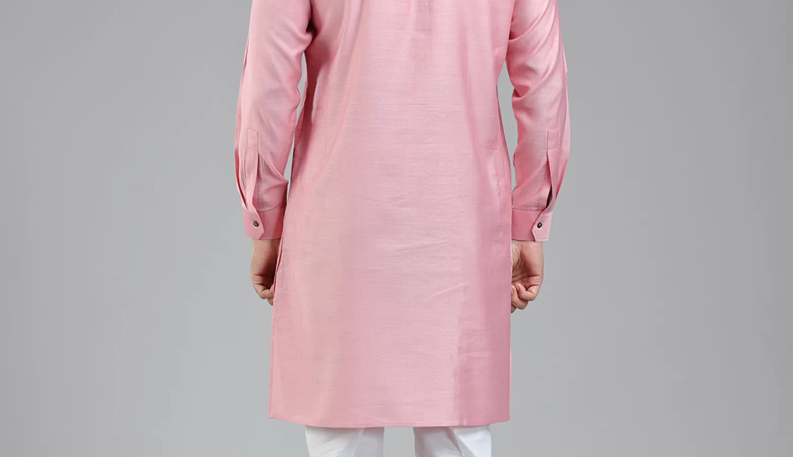 Light pink simple yet classy kurta set for festival