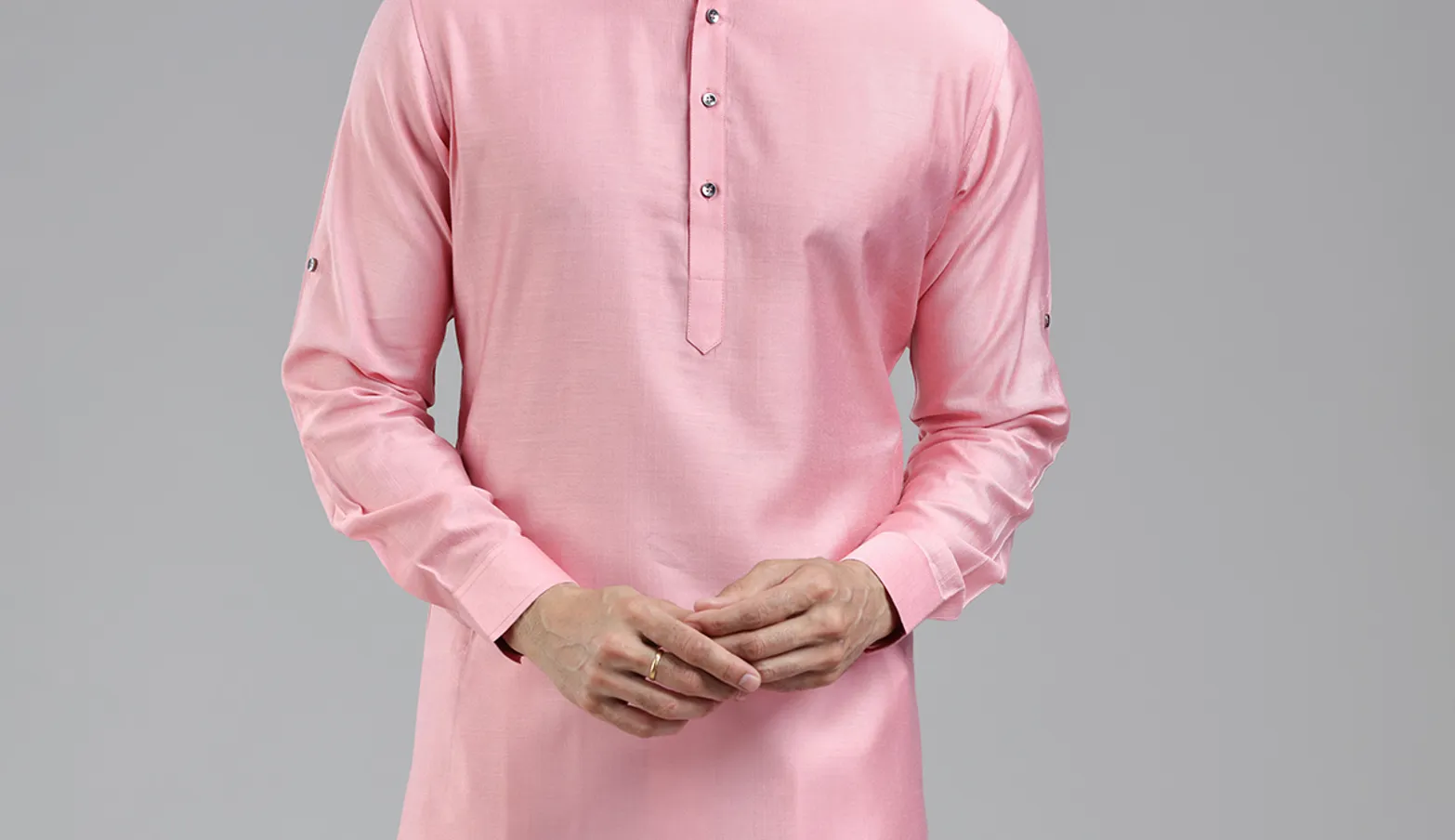 Light pink simple yet classy kurta set for festival