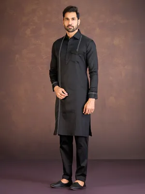 pathani dress design Sindhi Pathani Handmade Frock for Girls with Moti Work and Embroidery,  Traditional Black Chiffon Dress for Weddings, Parties, and Special  Occasions