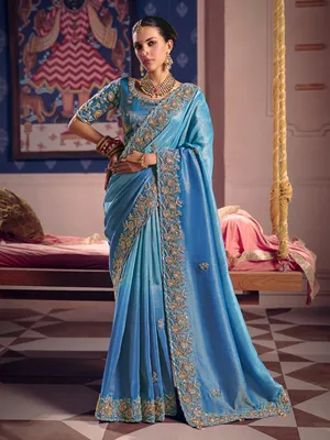 Blue Sarees: Buy Blue Saree Online at Best Prices | United States