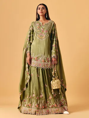 slim fit dress slacks Carnival Chic Indo-Western Dress – Fashion Sanmukh