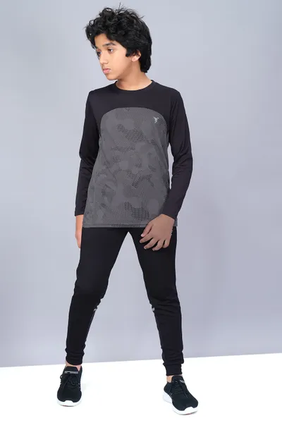 Technosport Boys Active Carbon Running T-Shirt