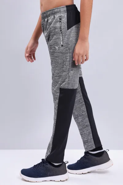Technosport Boy's Active Black Running Trackpant