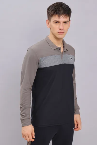 Technosport Men's Active Stone Grey T-Shirt