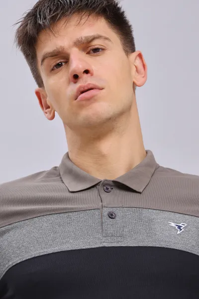 Technosport Men's Active Stone Grey T-Shirt