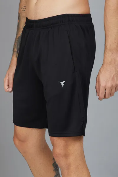 Technosport Men's Active Black Running Shorts
