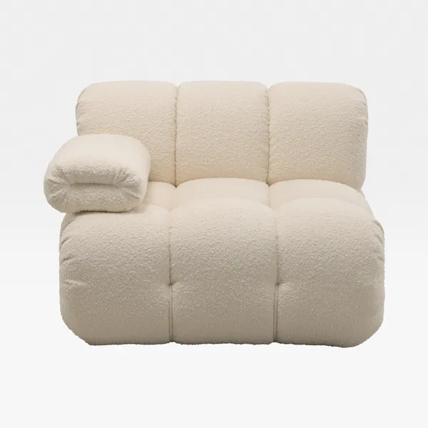 SEABIRD left arm modular chair white