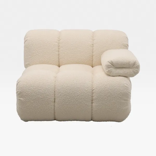 SEABIRD right arm modular chair white