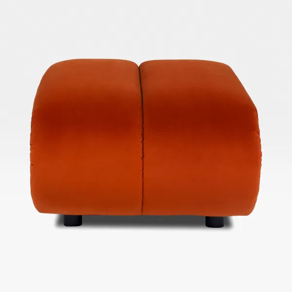 POSTO footstool microfibre rust