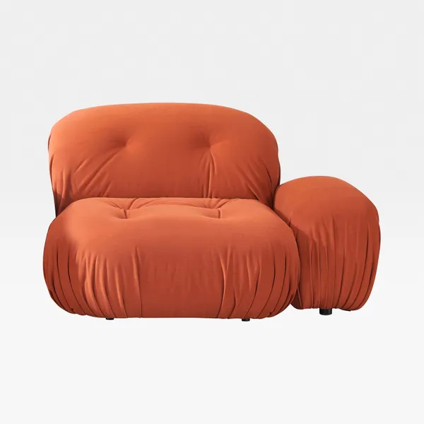 TOKYO right arm modular chair red