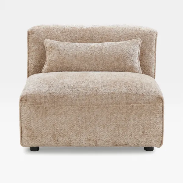 LEOPOLD armless modular chair beige