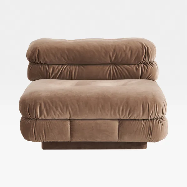 CAMELONT armless modular chair brown