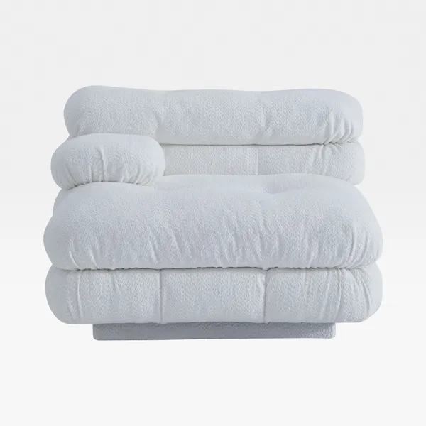 CAMELONT left arm modular chair white