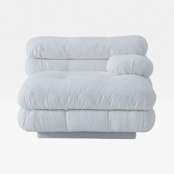 CAMELONT right arm modular chair white