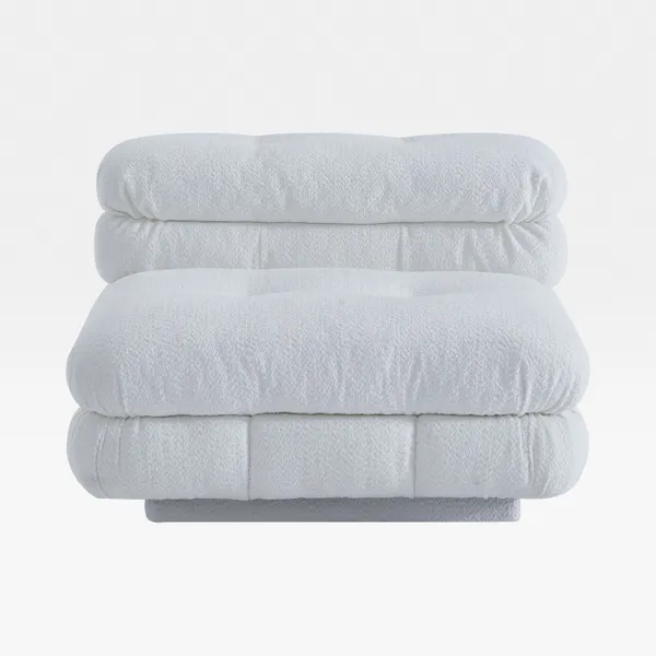 CAMELONT armless modular chair white