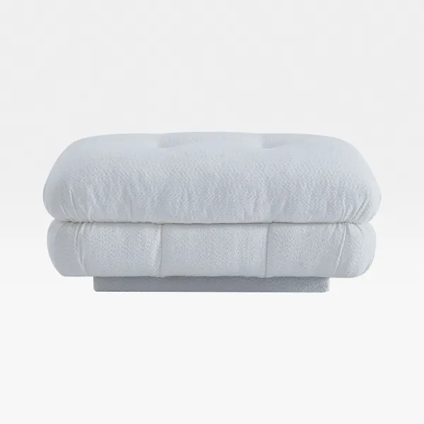 CAMELONT footstool white - medium