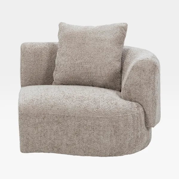 SYDNEY right arm modular chair taupe