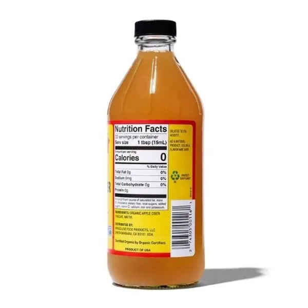 Bragg Apple Cider Vinegar (English) 16Ozx12X473Ml
