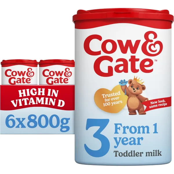 COW & GATE MILK POWDER 3 6X800GM