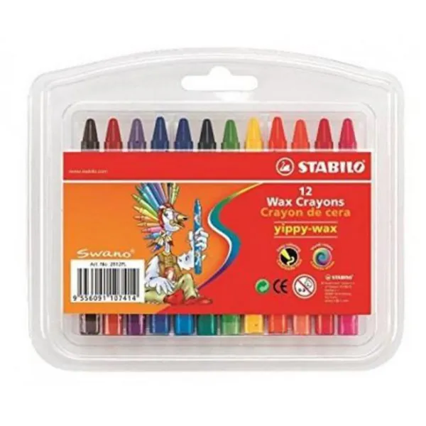 Wax Crayons 12pcs + 12pcs