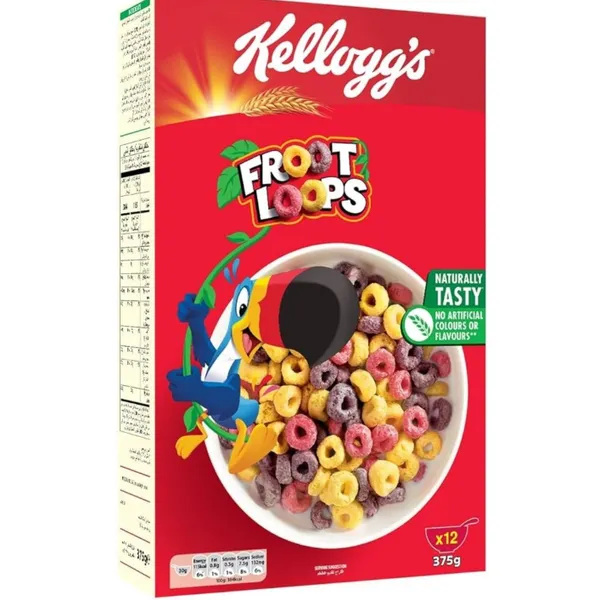 KELLOGGS FROOT LOOPS 6X375GM