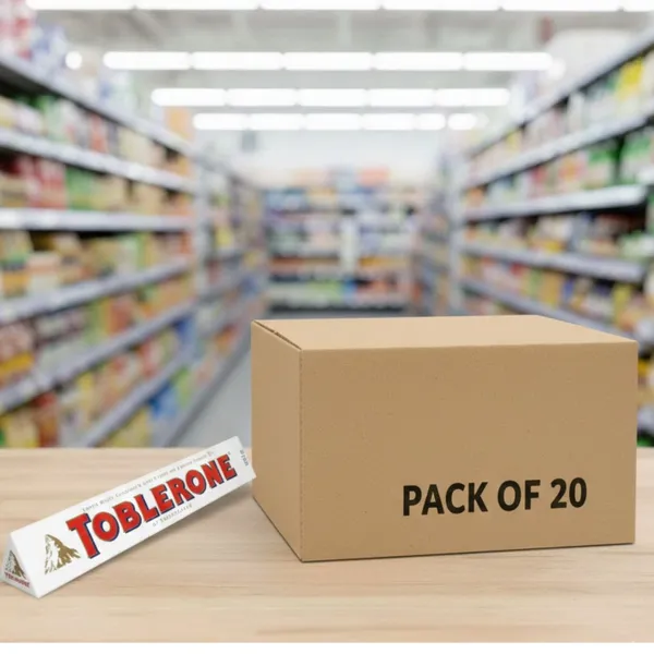 TOBLERONE WHITE CHOCOLATE 4X20X100GM