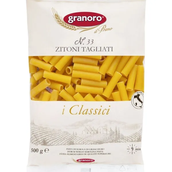 GRANORO ZITONI TAGLIATI PASTA 33 24X500GM