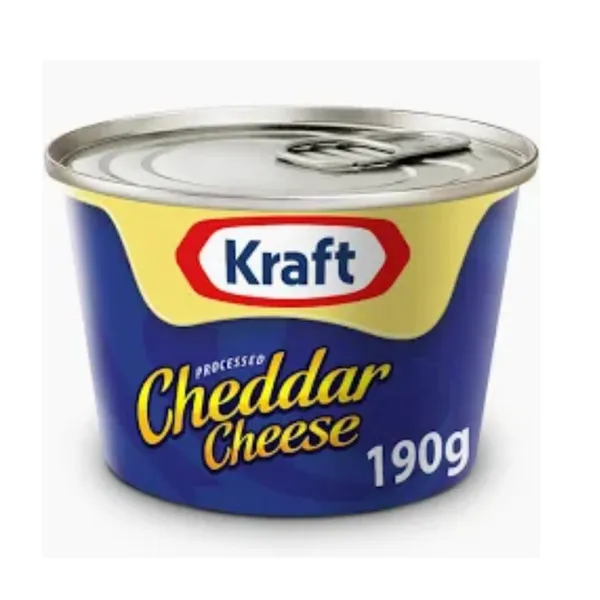 KRAFT CHEDDAR CHEESE 36X190GM
