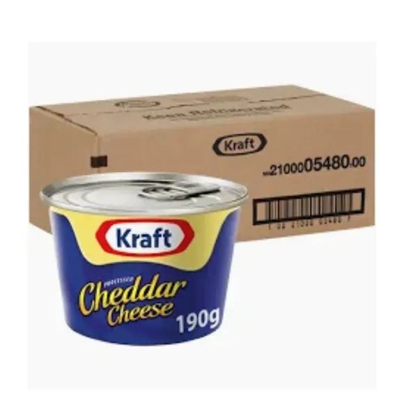 KRAFT CHEDDAR CHEESE 36X190GM