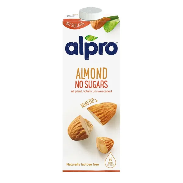 Alpro Almond Drink No Added Sugar 8x1L