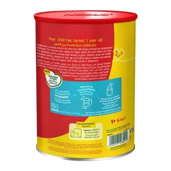 Nido 1+ Milk Powder Red Cap Tin 6X1.8Kg